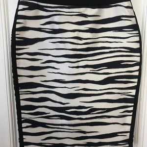 Ann Taylor Zebra Print Pencil Skirt